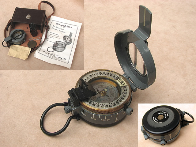 Edwardian Oak cased pocket compass
